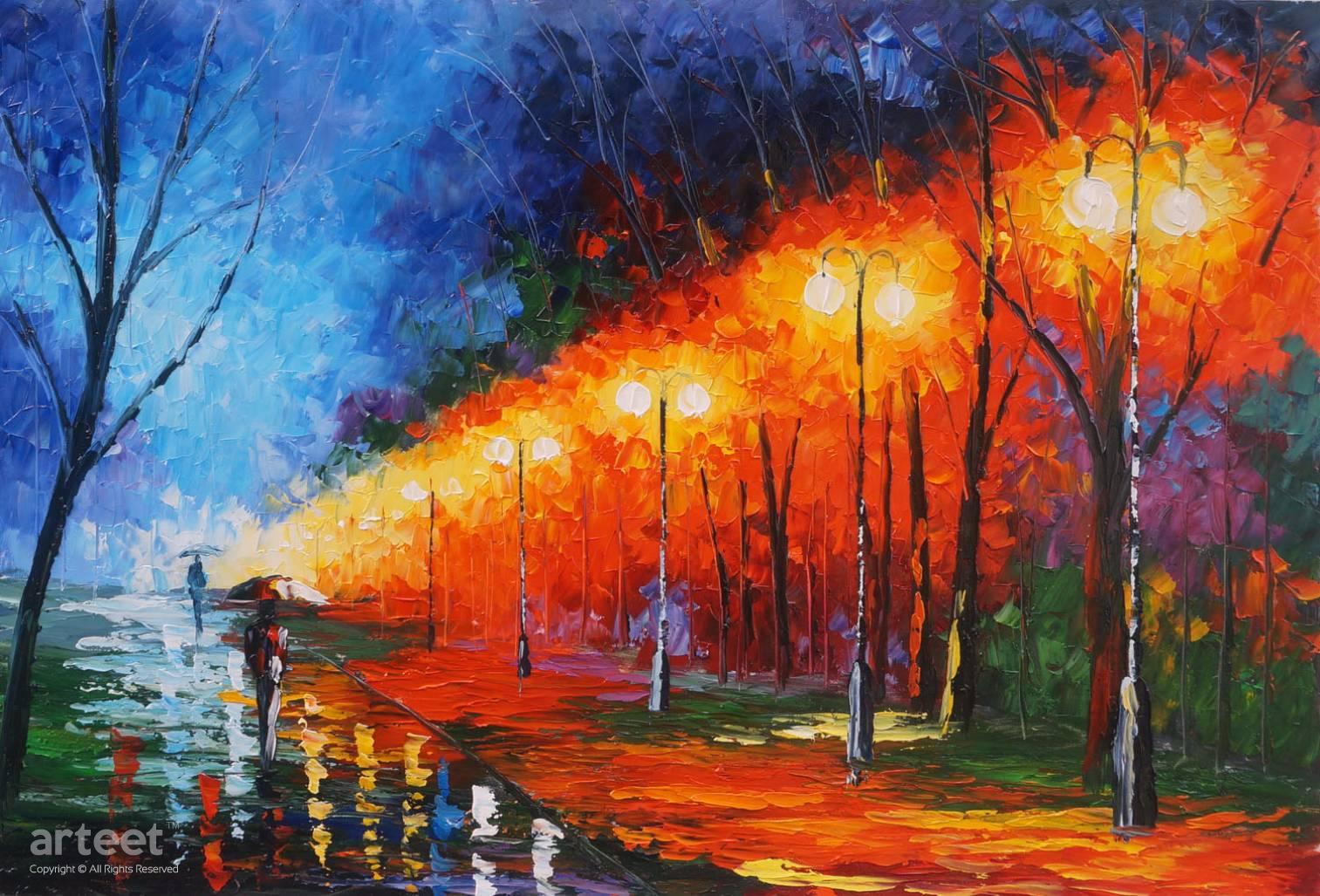 A Misty Night Art Paintings for Sale, Online Gallery