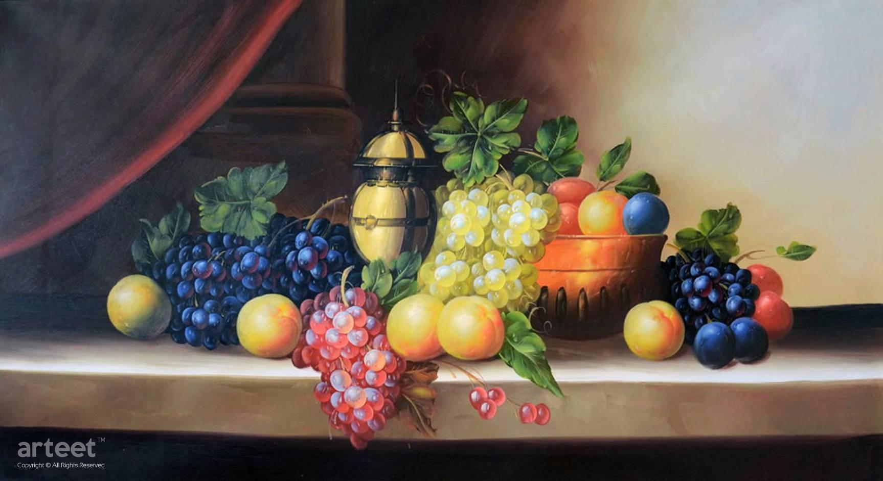 Fruits on the Table | Art Paintings for Sale, Online Gallery