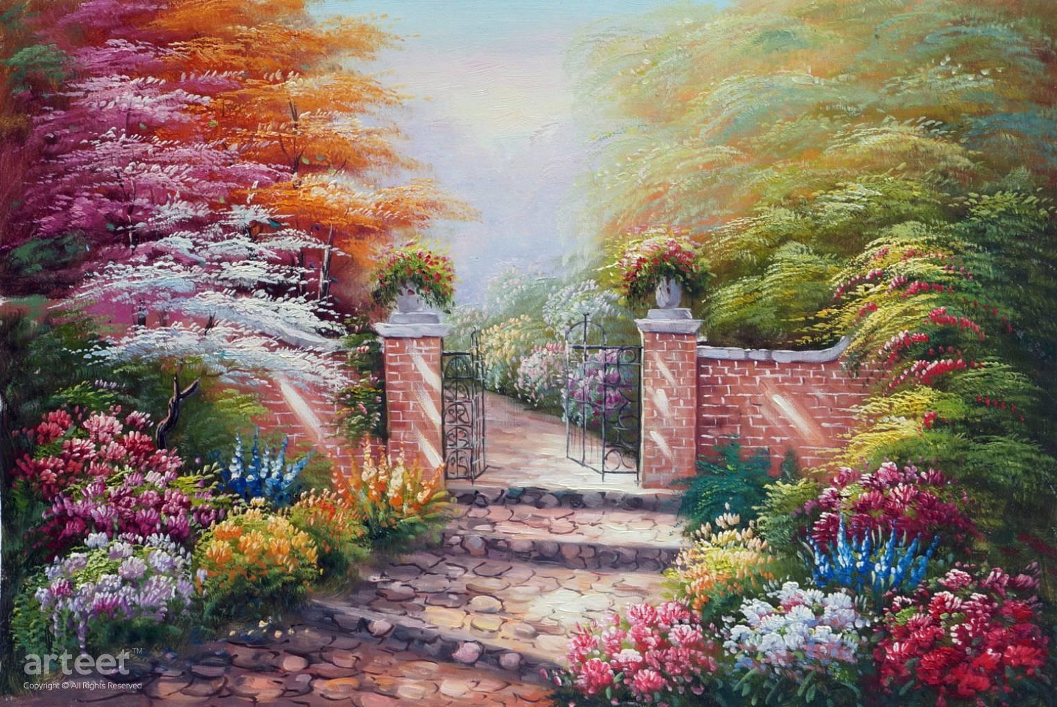 Into the Garden | Art Paintings for Sale, Online Gallery