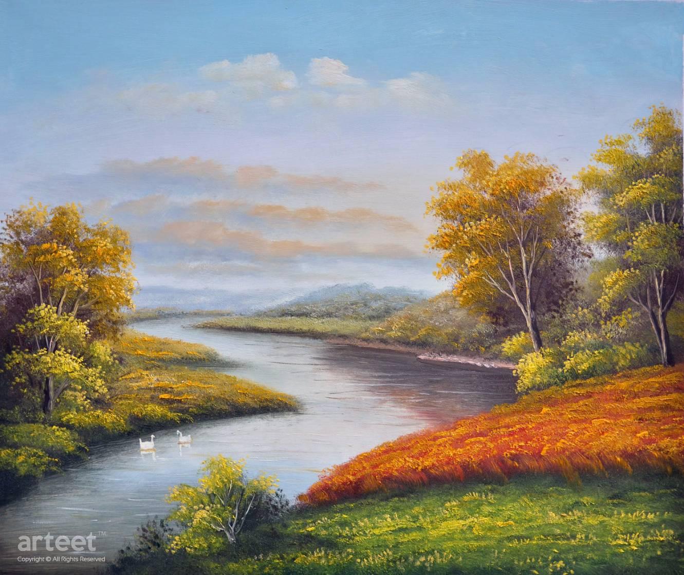 Paysage Tranquille | Art Paintings for Sale, Online Gallery