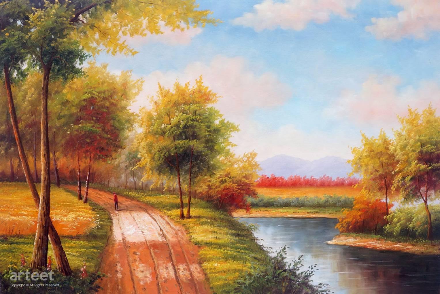 The Country Road Art Paintings for Sale, Online Gallery