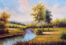 Down by the River | Art Paintings for Sale, Online Gallery