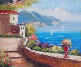 Villaggio Costiero | Art Paintings for Sale, Online Gallery